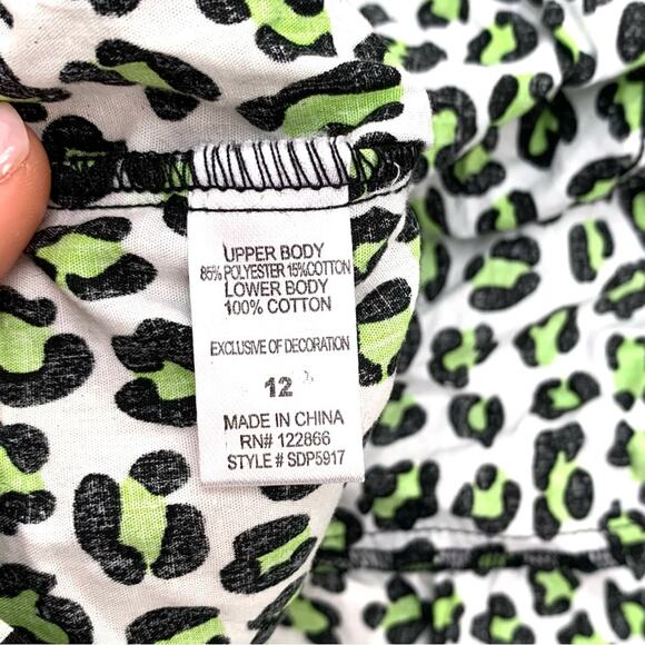 Lime Green Animal Print Halter Dress - Picture 7 of 8